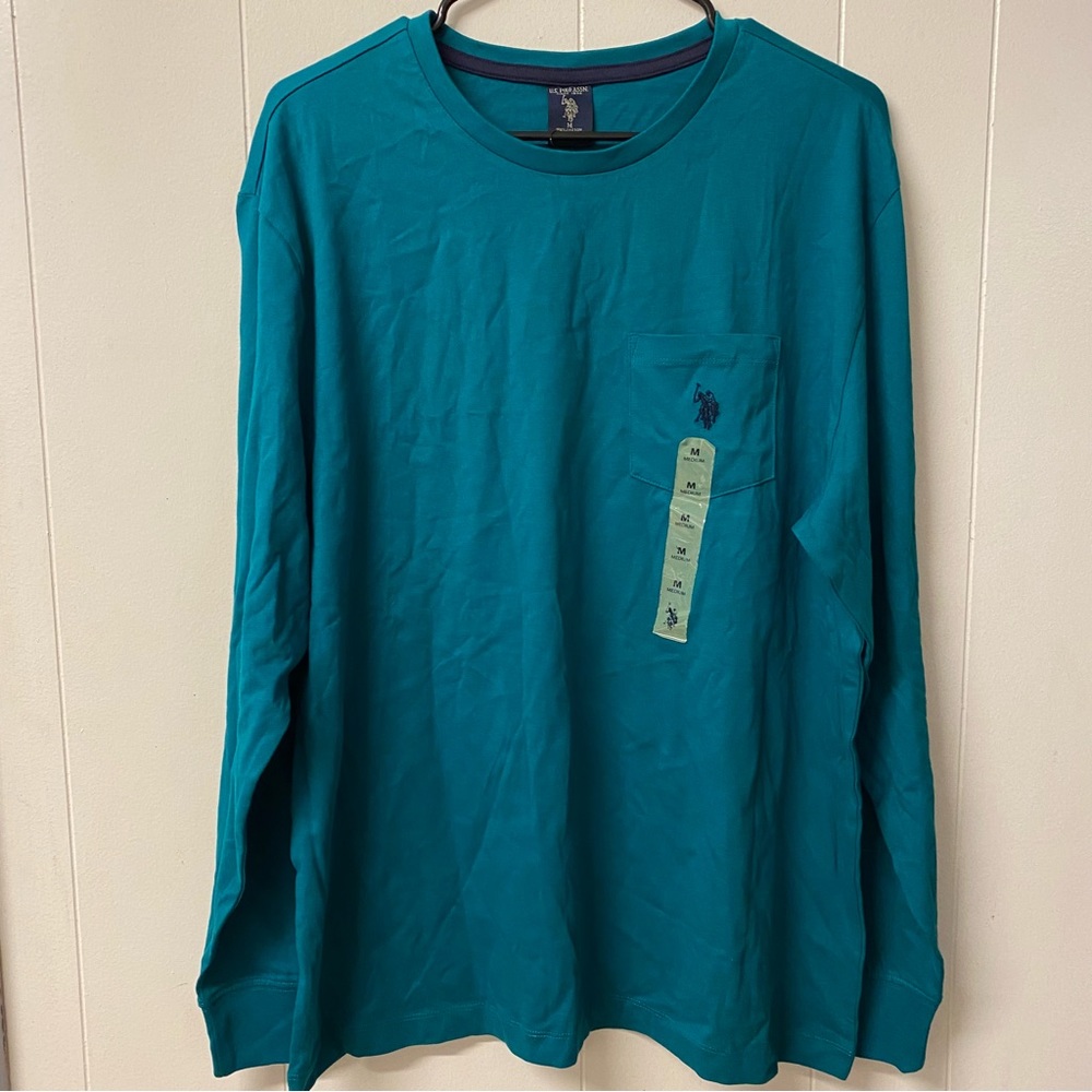 US Polo Assn Green Long Sleeve Tee